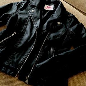 Girls faux leather jacket
